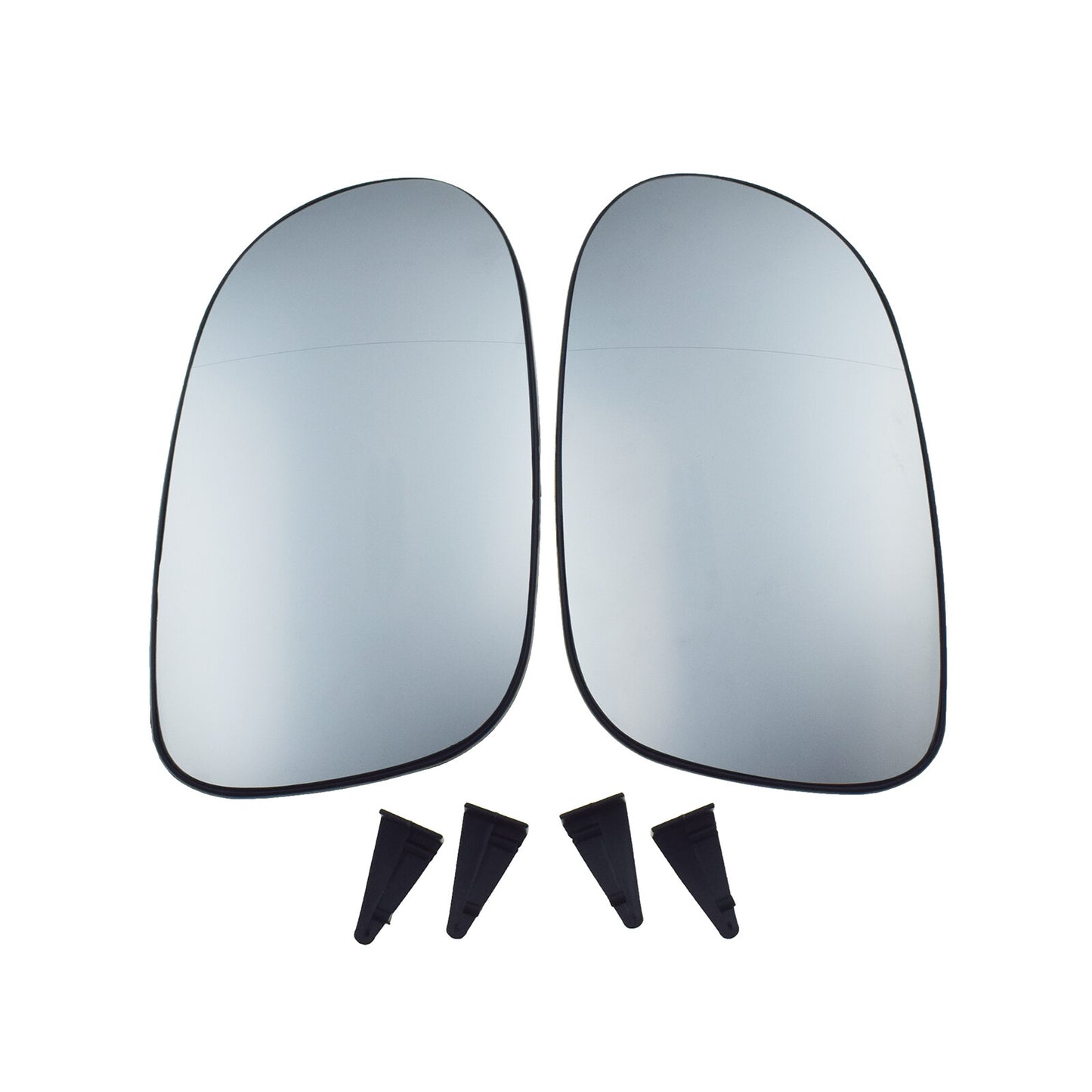 2Pcs Left Right Side Mirror Glass Heated W/ Backing for Mercedes-Benz CLK55