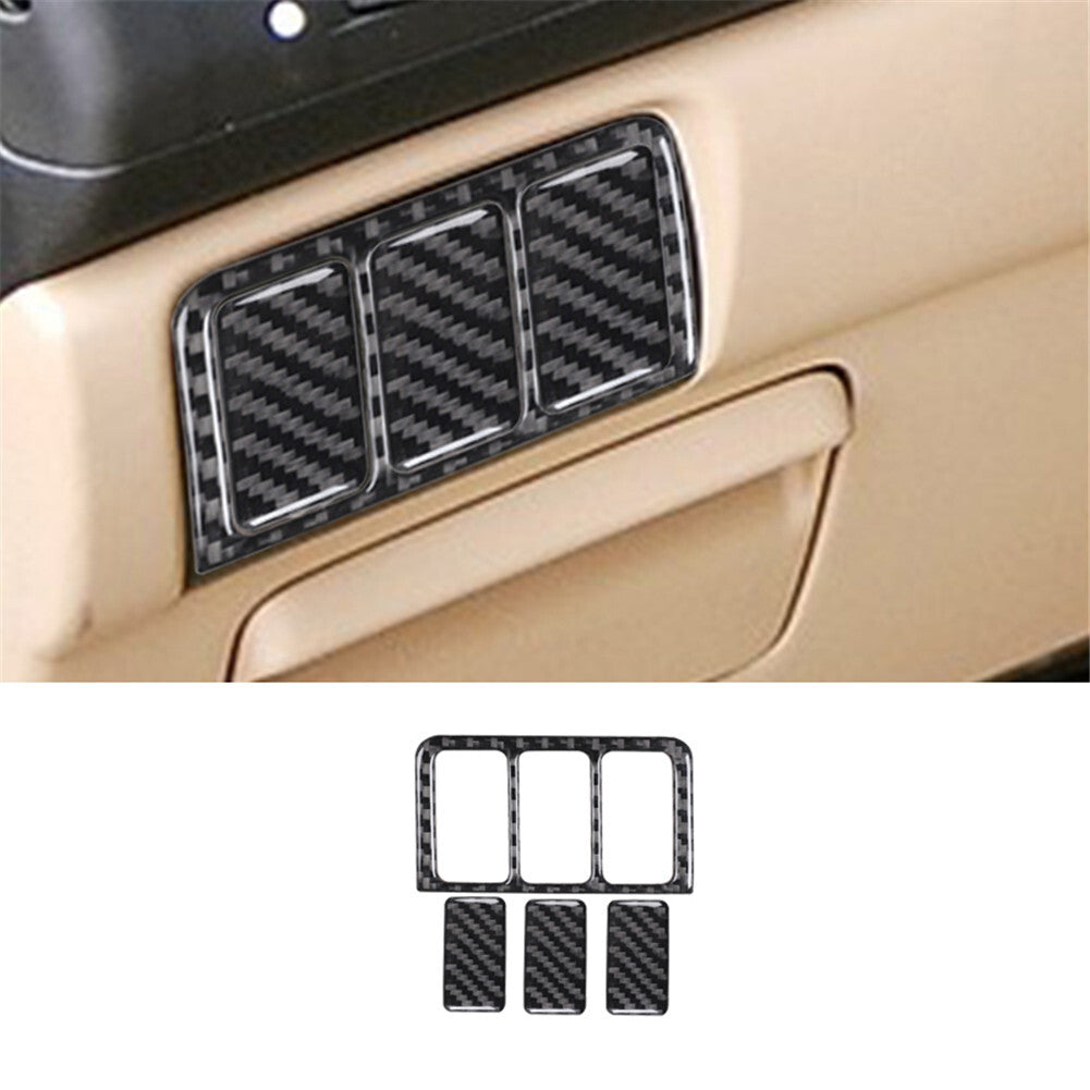 Carbon Fiber Sunroof Control Panel Trim Cover for Honda Accord Sedan 2003-2007