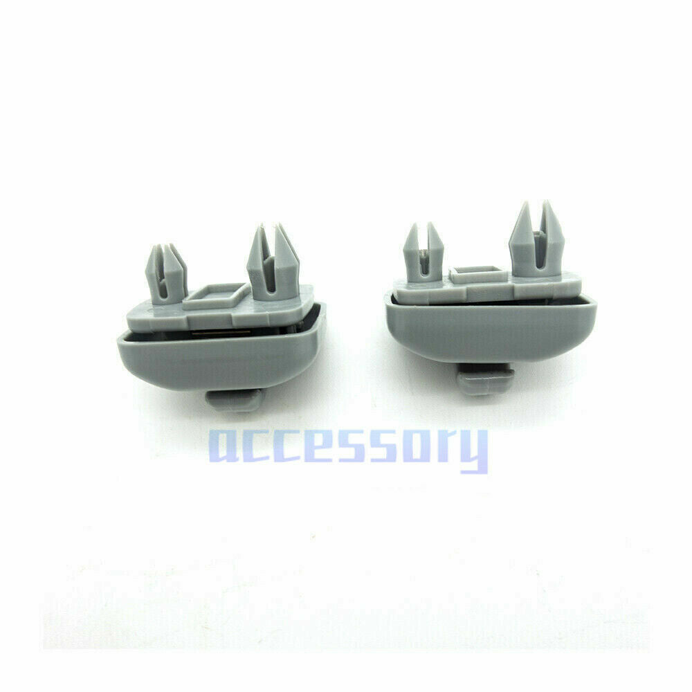 2-Piece Gray Sun Visor Clip Bracket Hook for Audi A3 S3 A4 S4 A5 S5 Q3 Q5 8U0857562A