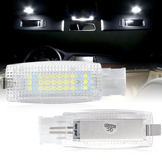 2x LED Interior Vanity Mirror Light Visor Lamp for VW for Jetta for Passat / for Tiguan for Golf