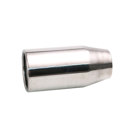 2'' ID 3'' OD Sliver Polished Universal Exhaust End Tips Muffler Pipe Tip 150mm