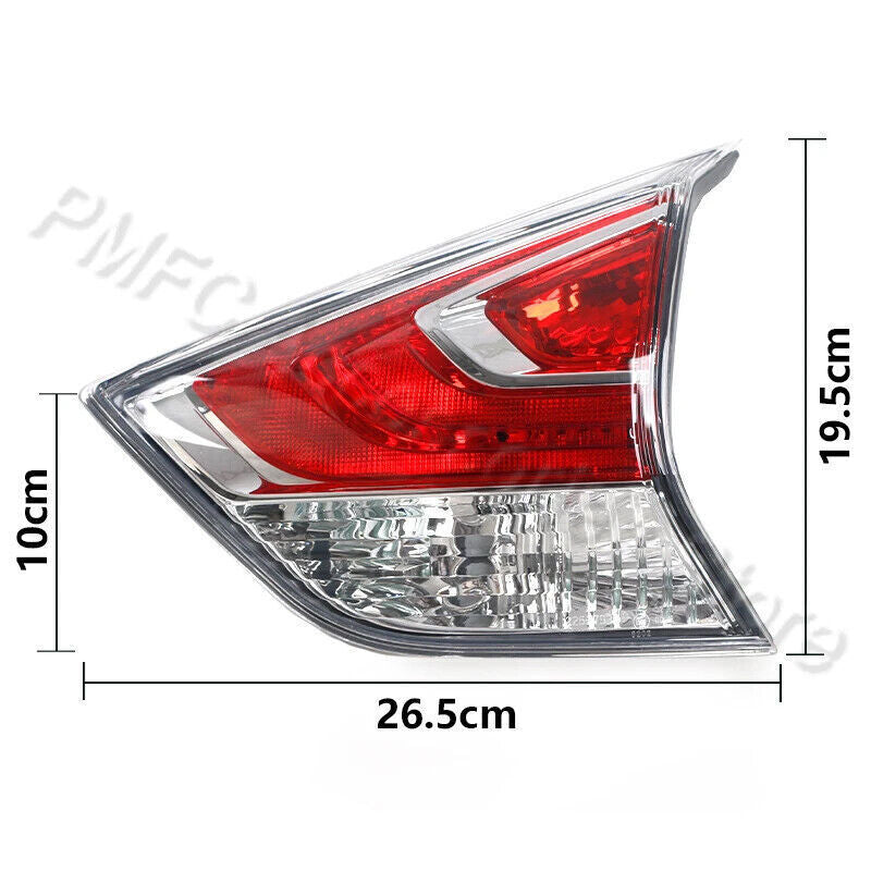 for NISSAN X-TRAIL T32 2014-2016, left inner rear taillight bulb missing.