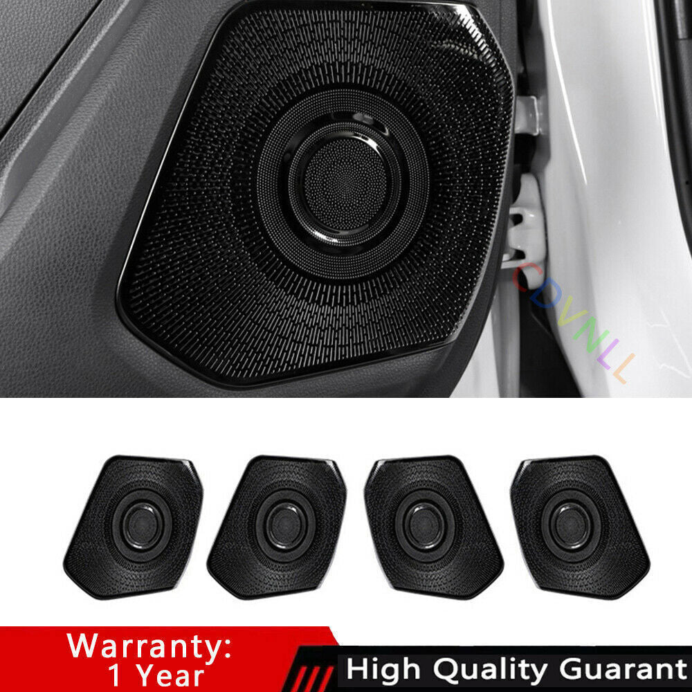 For 2020-21 for Toyota Highlander Black Titanium Inner Door Speaker Frame Cover Trim
