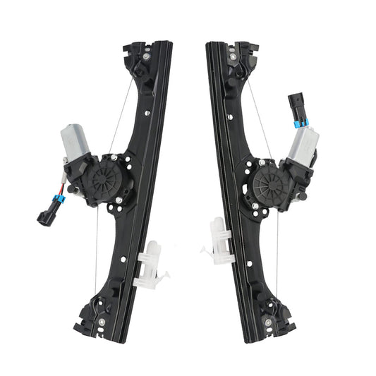 Pair Front Left Right Side Window Regulator Assembly w/Motor for Fiat 500 1.4L