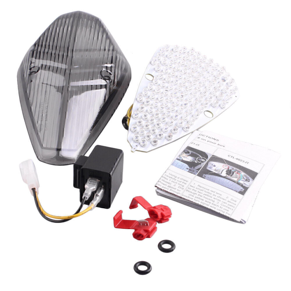 LED Tail Light Brake Turn Signal Lamp Smoke Fit 1800T/ VTX 1300/1800 REYRO 02-08