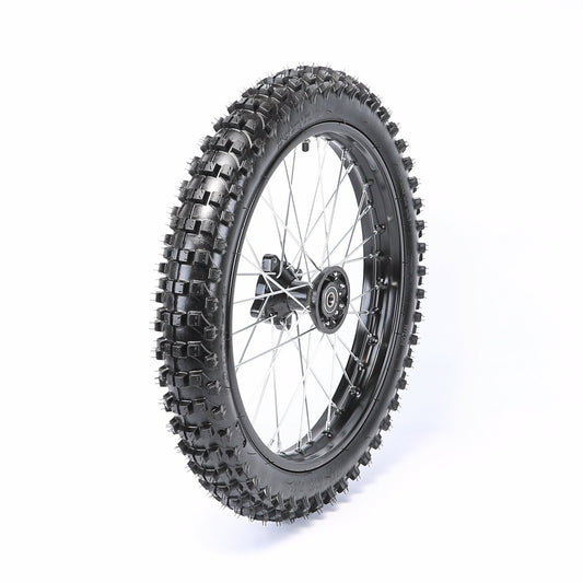 17-inch front wheel 70/100-17 tire and rim assembly for Apollo SSR 125CC YZ85 mountain bike.