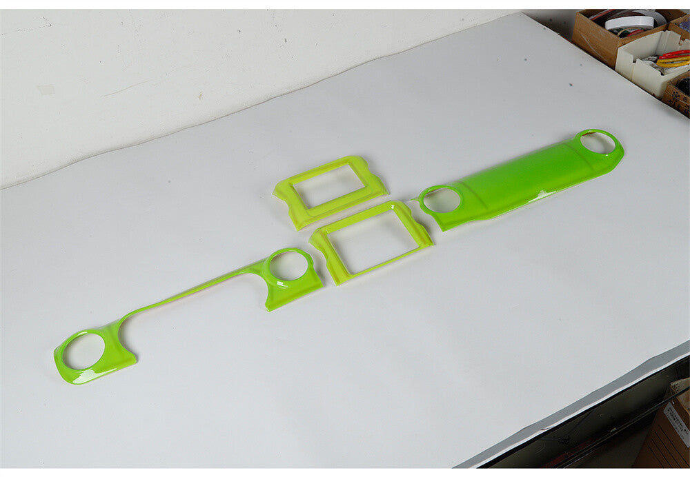 for Jeep for Wrangler JL JT 18+ Light Green Dashboard Center Console Navigation Trim