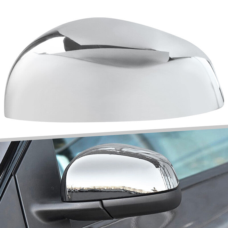 Rearview Mirror Cover Cap Chrome Fit for Smart Fortwo 2015-2024 Left Driver Side