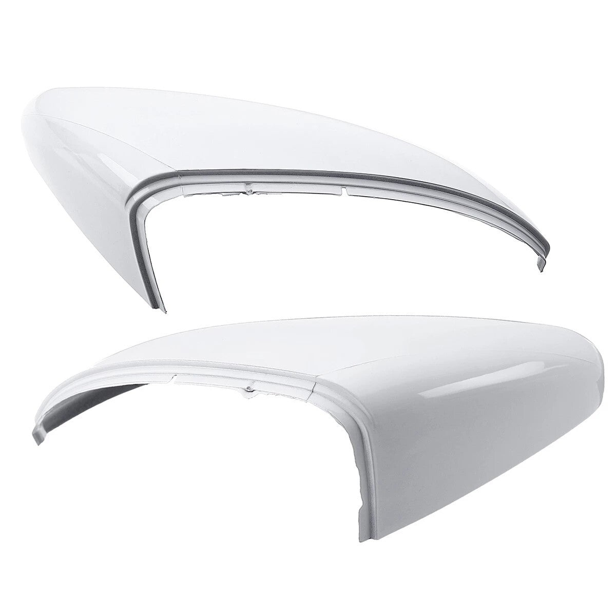 Rearview mirror cover cap, white, suitable for Volkswagen for Golf Mk7 Mk7.5 GTI 2013-2018.