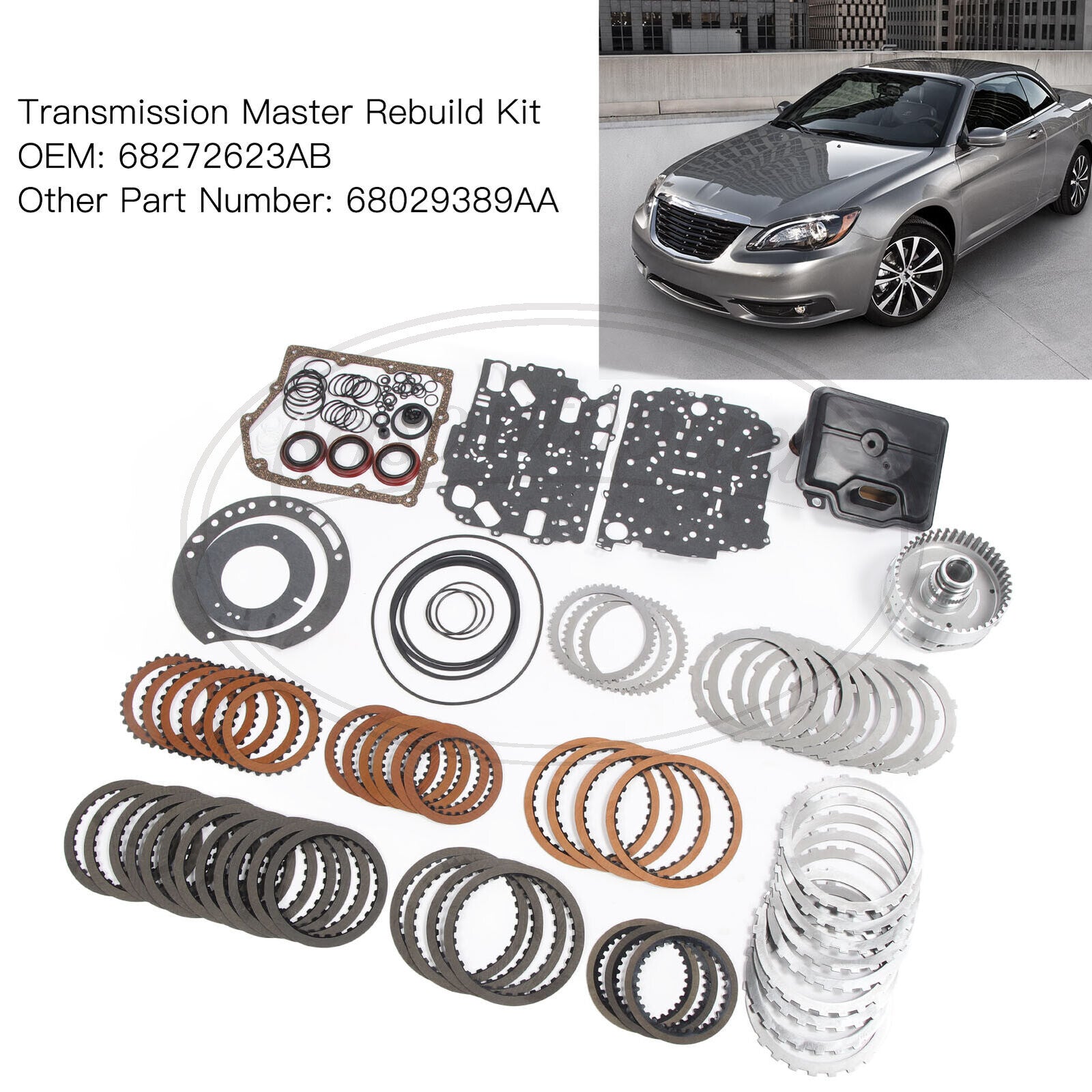 for VW for Chrysler 200 for Dodge Journey 62TE Auto Transmission Master Rebuild Kit Seal