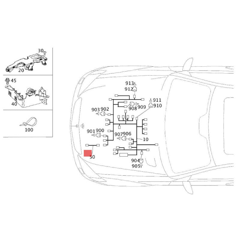 2701502900 Oil Pump Adapter Wiring Harness for Benz A/B CLA GLA 180 200 250