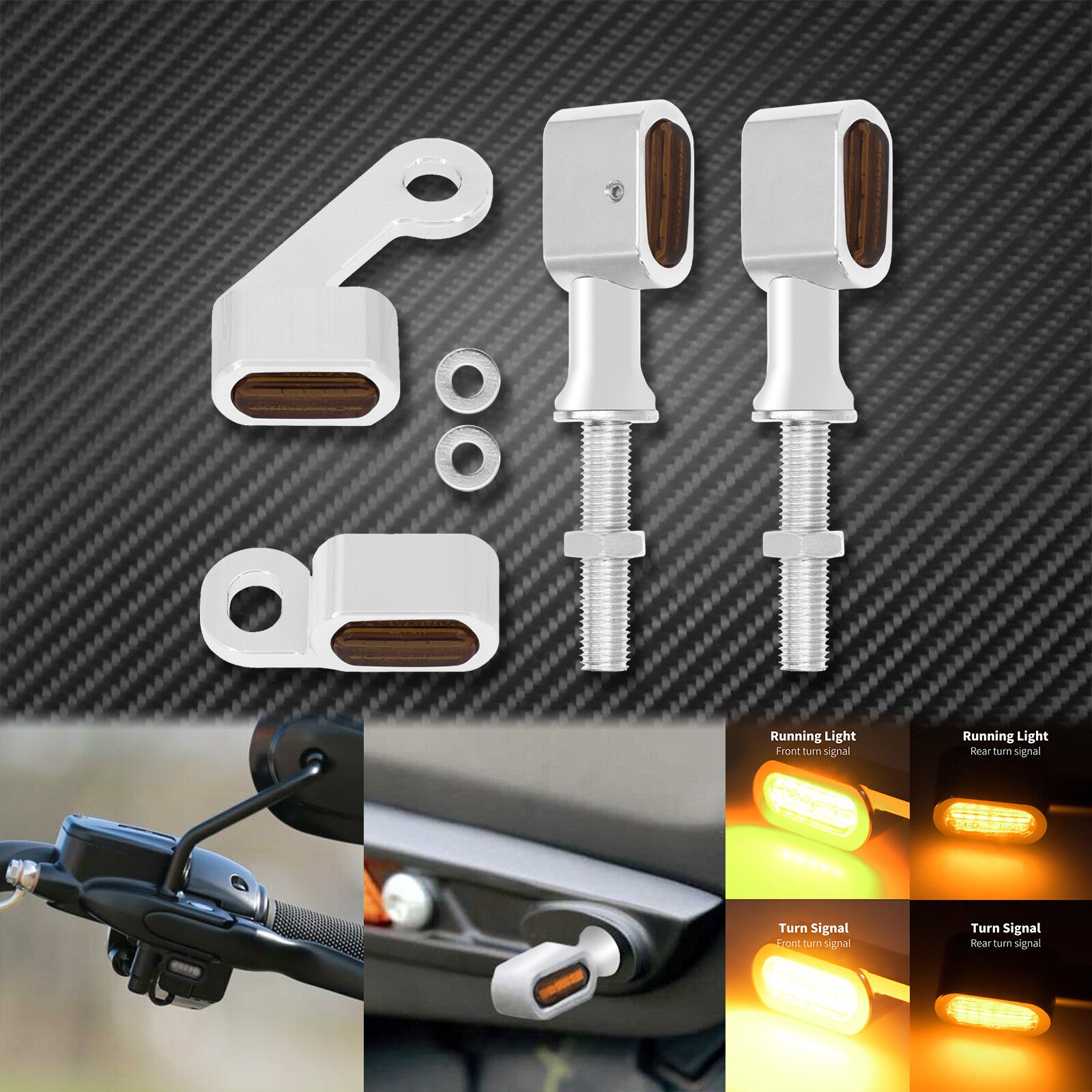 Front Rear Clutch for Mini Turn Signal Indicator Light Fit For Sportsrer XL883 1200