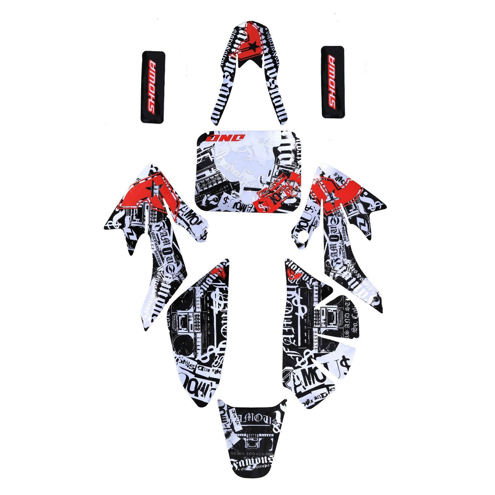 Decal Graphic Sticker Kit CRF50 Fairing 110cc 125cc Atomik SSR Coolster Taodao