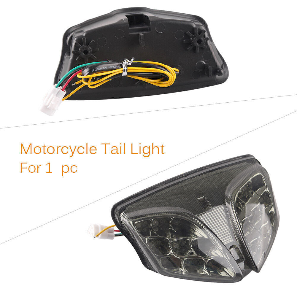 Fit for Suzuki GSXR600 GSXR750 2008 - 2012 LED Tail Light Brake Turn Signals black