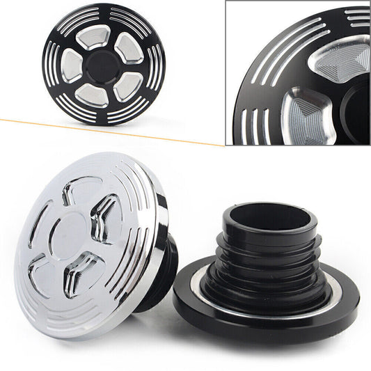 CNC Fuel Gas Tank Cap for Harley Sportster XL883 XL1200 48 Dyna Touring Softail