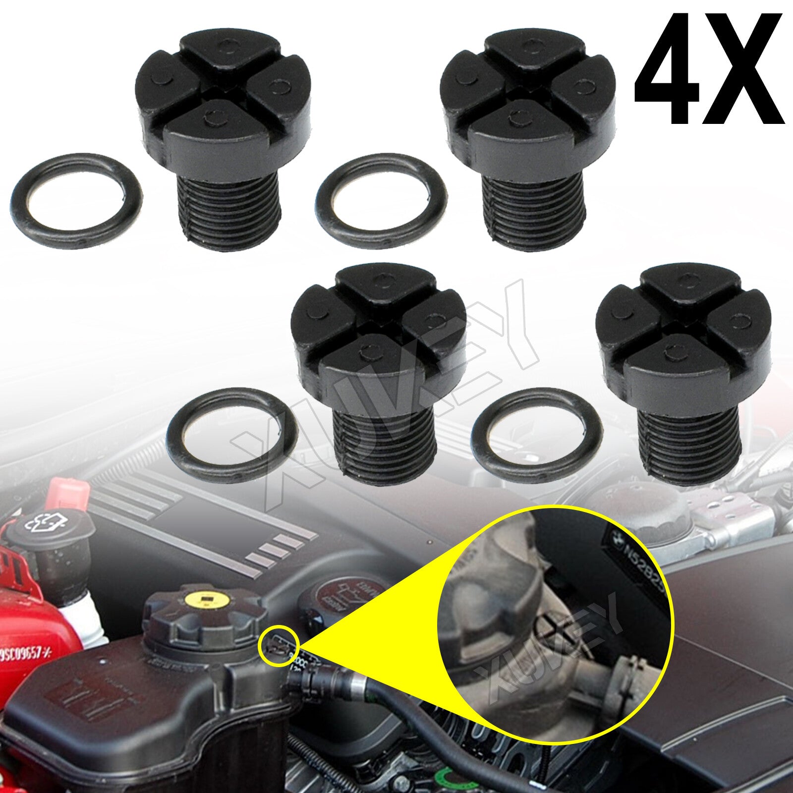 4 x for BMW E38 E36 E34 E46 Breather Valve Radiator Bleeder Bolt Bolt