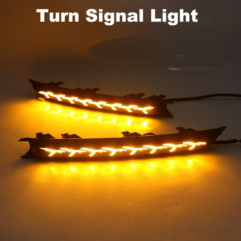for Mazda CX-5 2017-2021 LED DRL Daytime Running Light Fog Lamp W/ Turn Signal