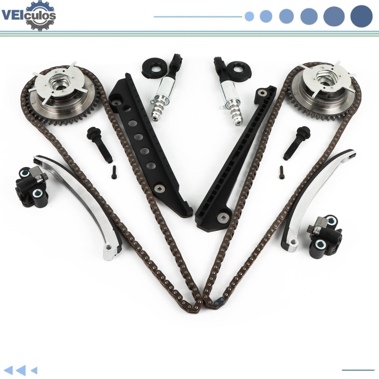 Timing Chain Kit Cam Phaser VCT Selenoid For 2005-2010 for Ford for Mustang 4.6L