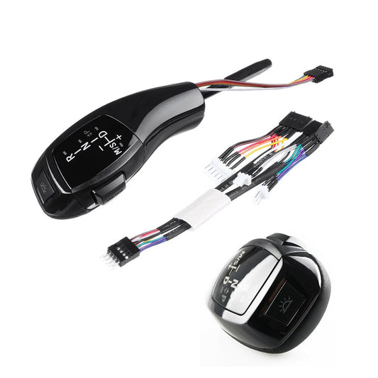 LHD Automatic LED Shift Knife Gear Transmission for F30, for BMW E90, E92, E93 - Style: Black