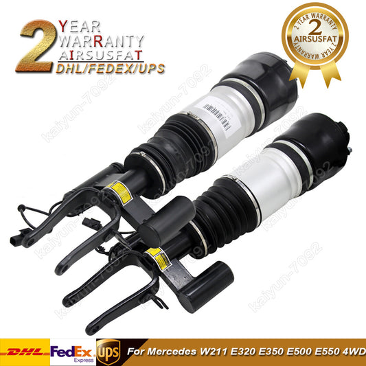2X Front Air Suspension Shock Strut For 4Matic for Mercedes W211 E320 E350 E500 E550