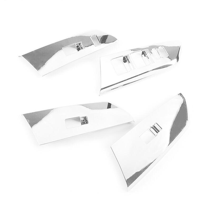 Chrome Window Lift Panel Switch Cover Trim 4PCS Fit for Toyota Tundra 2014-2021