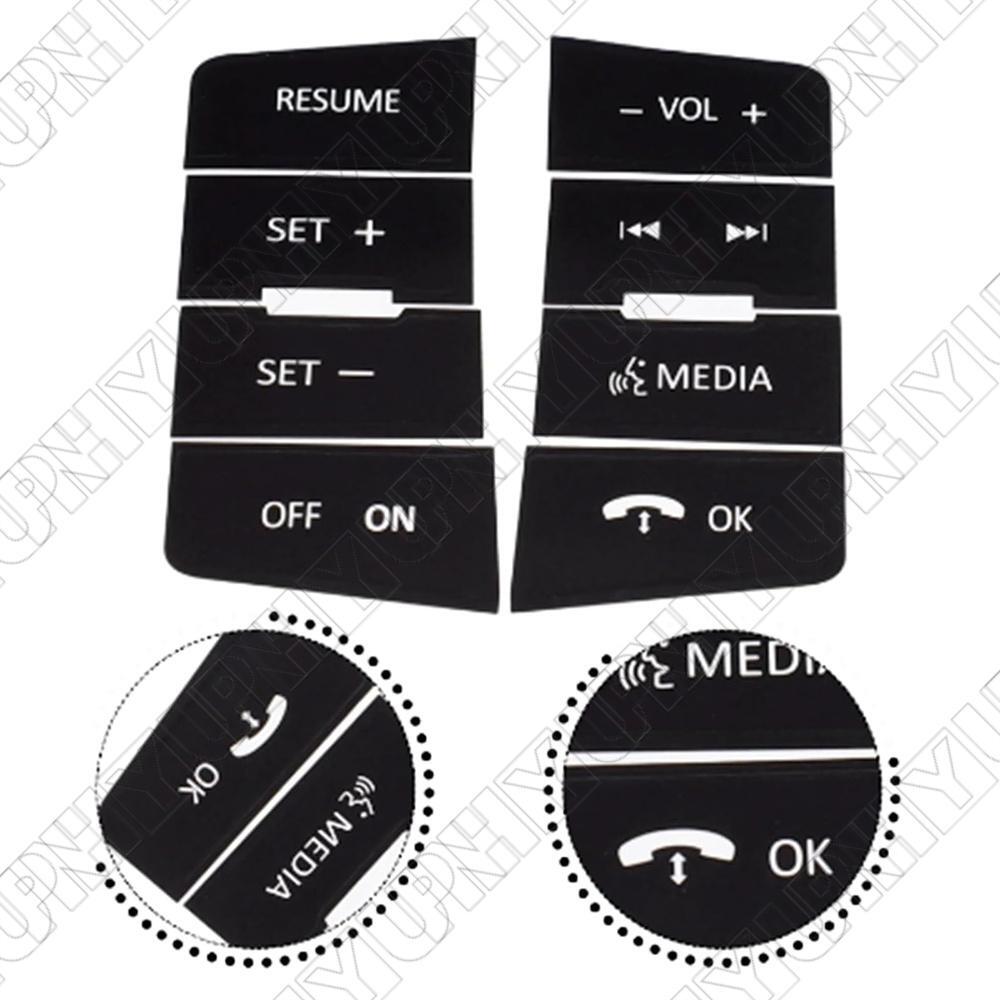 Durable Car Steering Wheel Button Repair Decal Stickers for Ford Focus 2008-2010