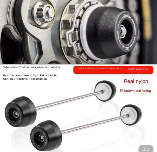 for BMW S1000RR S1000R Axle Fork Crash Sliders Wheel Protector 21-23