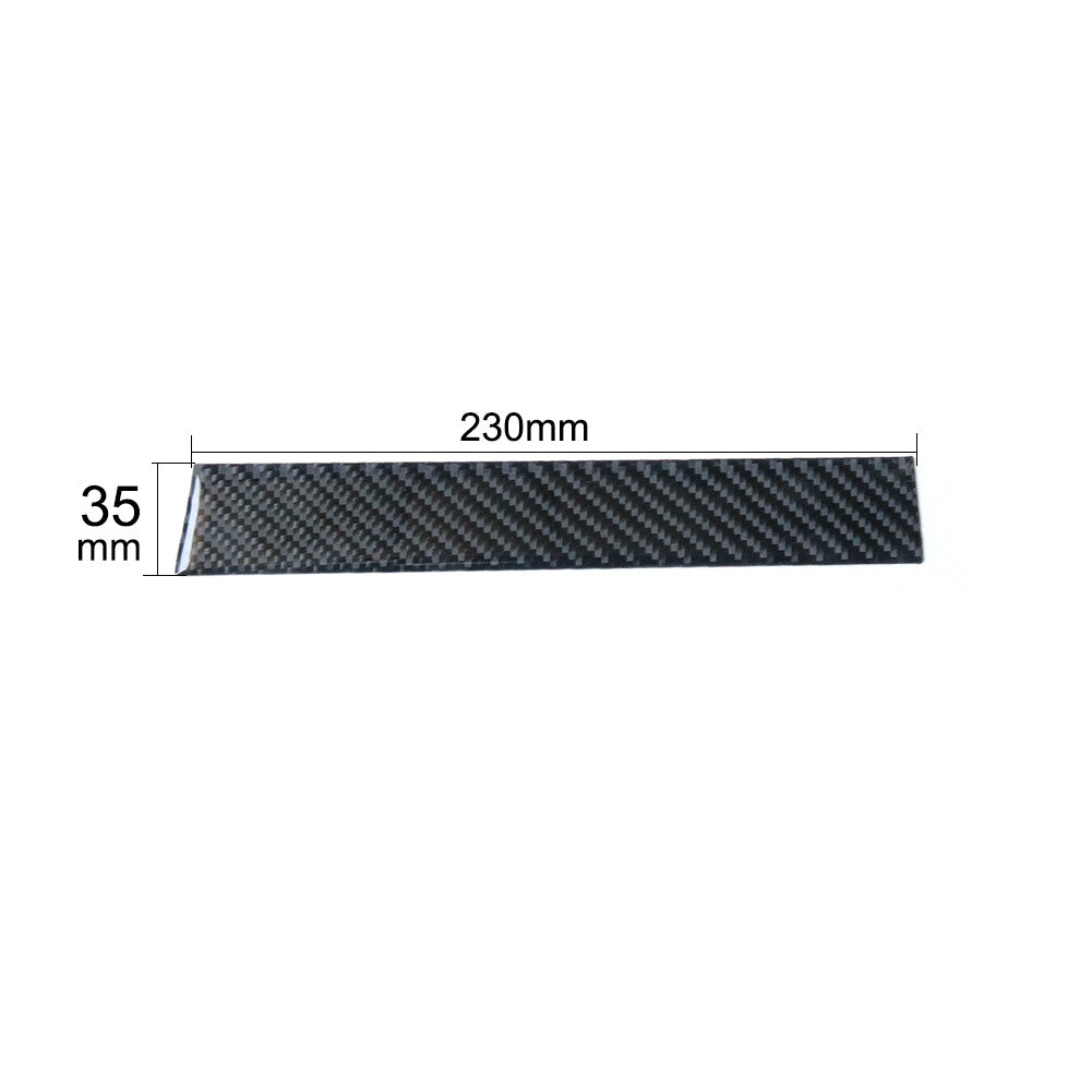 Carbon Fiber GPS Panel Below Frame Decorative Trim Cover for Honda for Civic Coupe2x