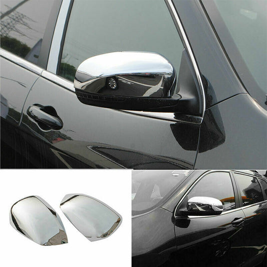 for Jeep Cherokee 2014-2021 Chrome Car Side Door Rearview Mirrors Cover Trim Cap