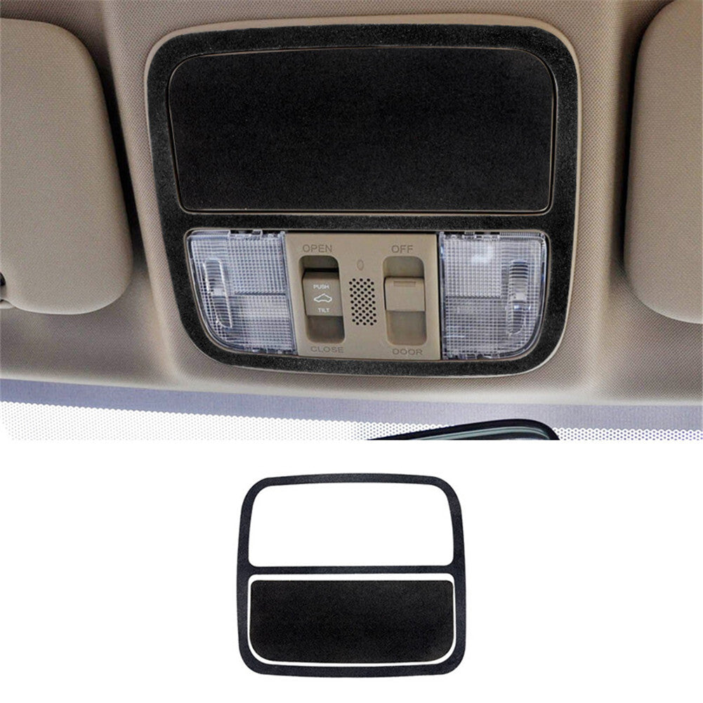 Suede Leather Front Reading Light Panel Trim Cover for Honda CR-V CRV 2007-2011