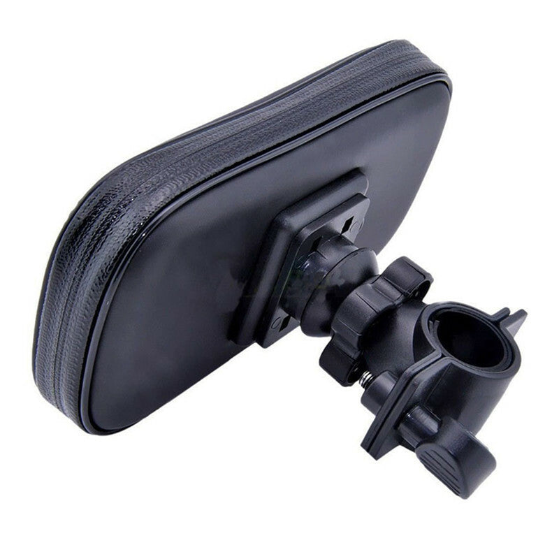 Motorcycle Handlebar Phone Holder Case Support Stand Bag Waterproof Mount Cover