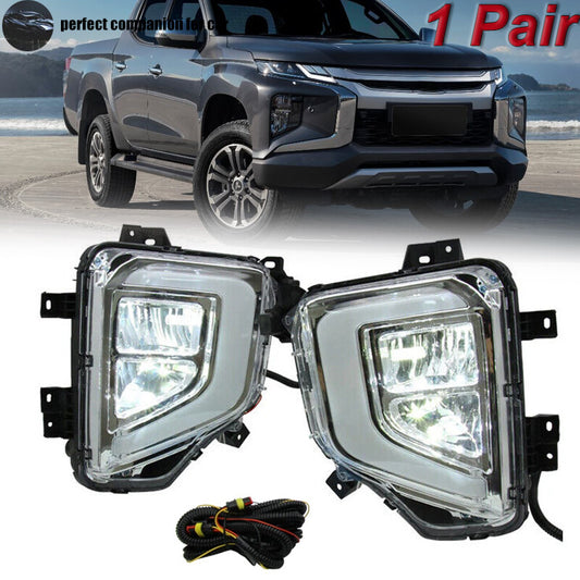 LED fog lights and daytime running lights suitable for Mitsubishi L200 / Triton 2019 - 2021