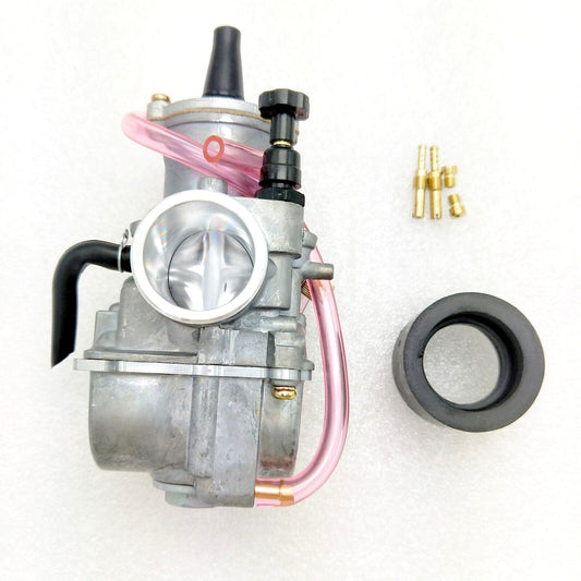 New Carburetor For Keihin PWK28 2-Stroke Racing Flat Side OKO KOSO 28mm ATV Carb
