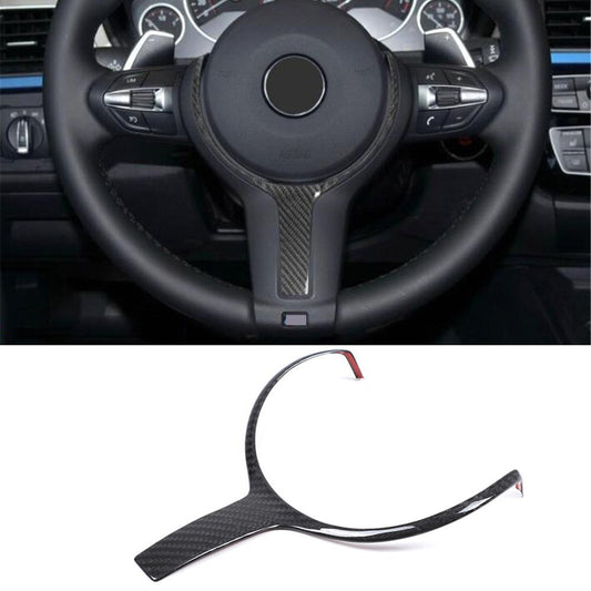 Real Carbon Fiber Steering Wheel Trim for BMW 3 Series F30 X1 X2 X5 X6 2013-2019