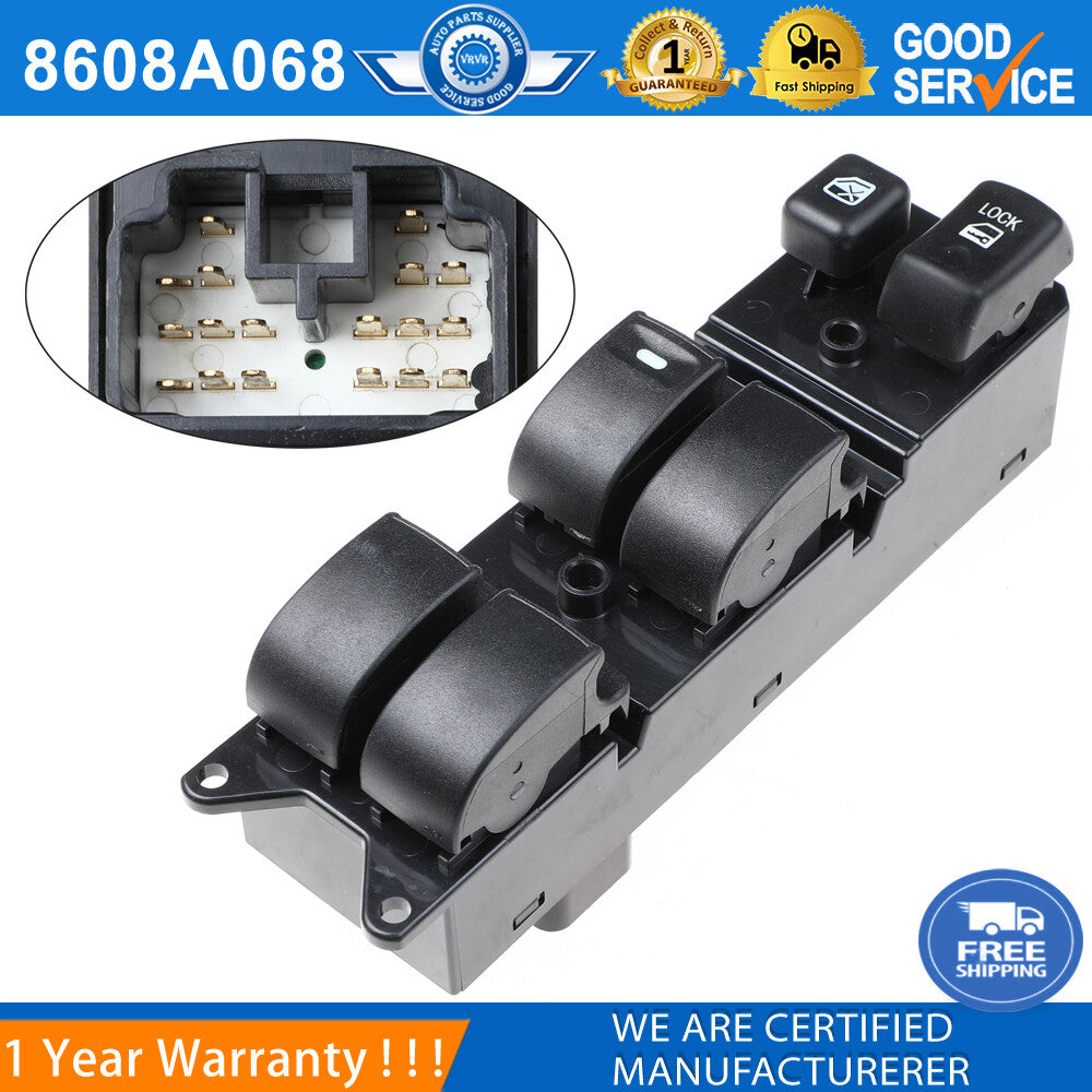 8608A068 Front door power window switch driver side for Mitsubishi Lancer
