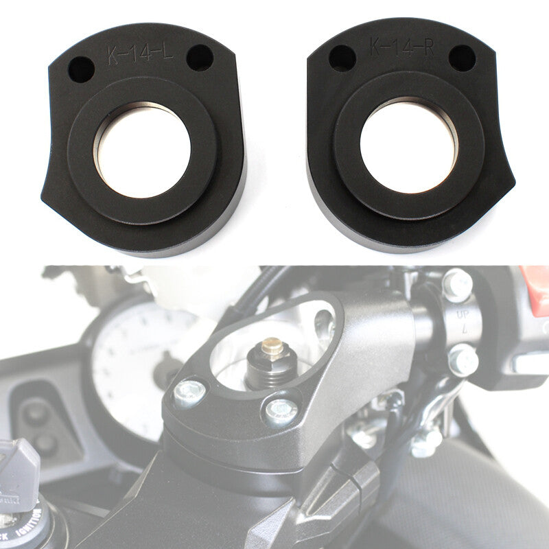 for Kawasaki ZX14R ZZR 1400 Handlebar Riser Spacer Handle Bar Mount Clamp