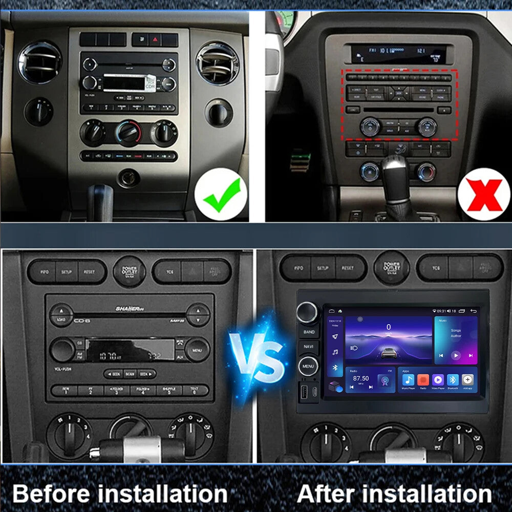 for Ford F150 Android Auto Car Radio Stereo Player Wireless Carplay Screen GPS