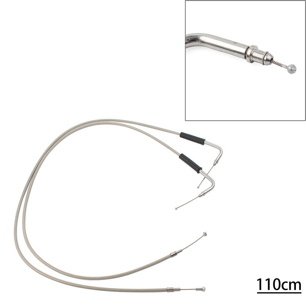 110cm Stainless Throttle Cable Fit for Harley Sportster XL1200 883 Dyna Road King ne