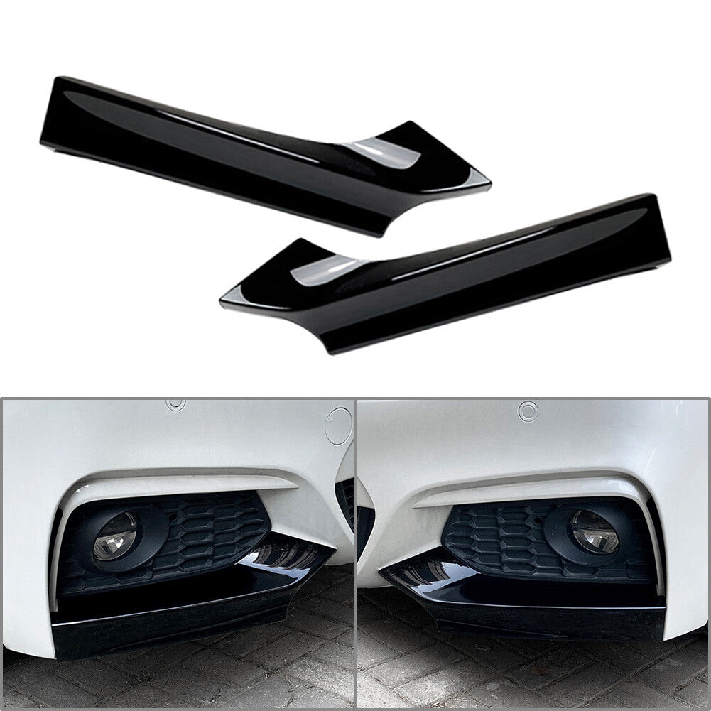 Front bumper side vent splitter lip for BMW 2 Series F22 F23 M Sport 2014-22