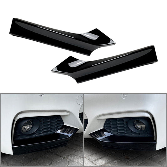 Front bumper side vent splitter lip for BMW 2 Series F22 F23 M Sport 2014-22