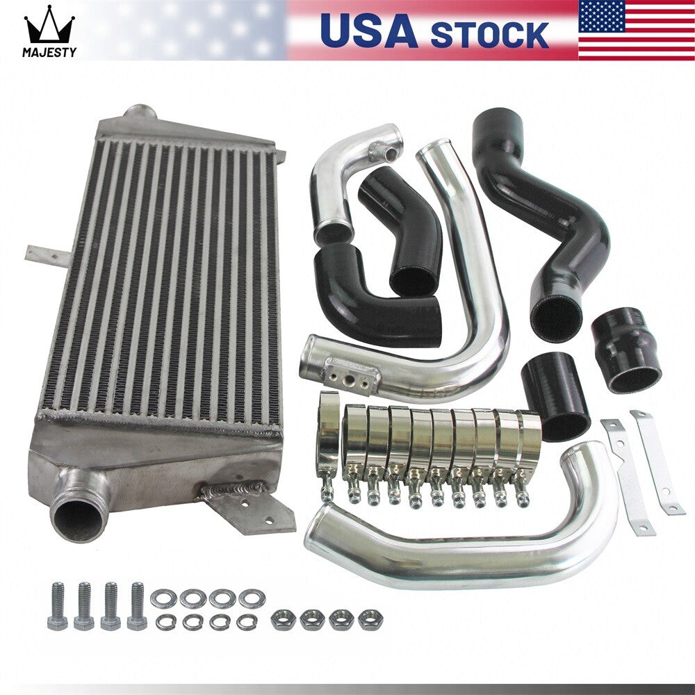 Front Mount Intercooler Kit for Audi A4 1.8T Turbo B6 Quattro 2002-2006 Black