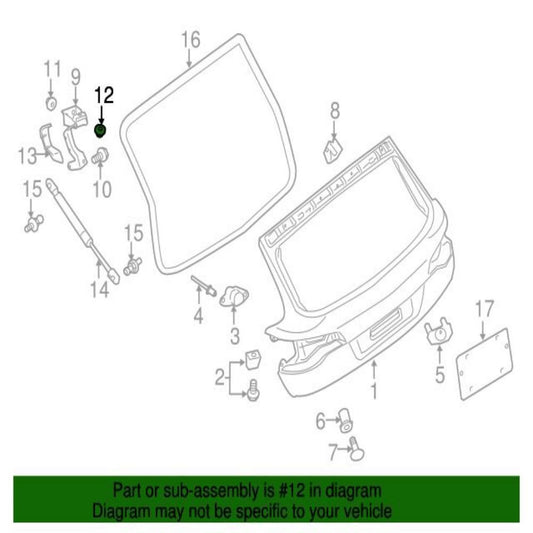 N90570805 Hex. Nut Self-Locking for PORSCHE for Cayenne