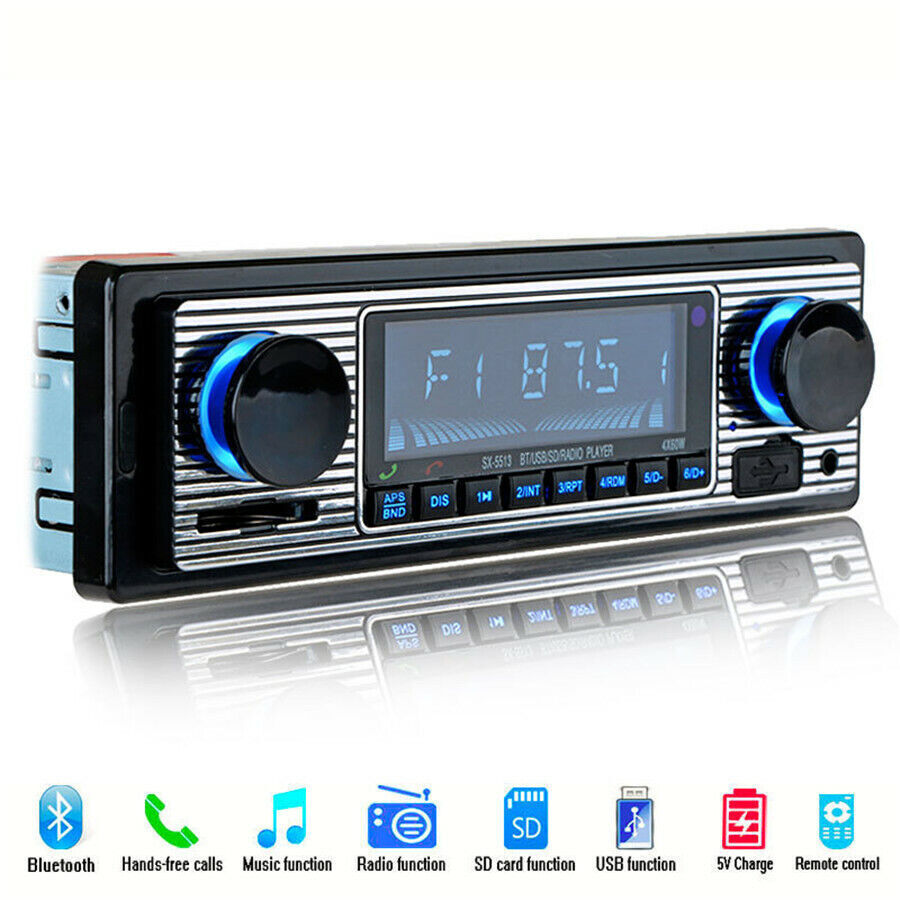 4-Channel Bluetooth Radio Audio Stereo MP3 Player USB FM AUX WAV Remote Control