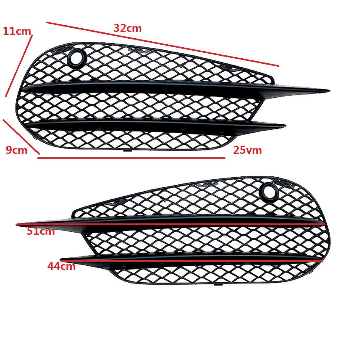 Front fog light grille ventilated mask trim suitable for 15-18 for Mercedes-Benz W205 C43
