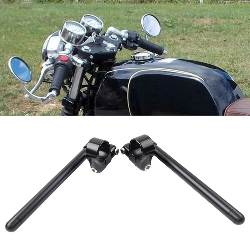 Cafe Racer Bars 7/8 Motorcycle Universal Clip-On Handlebar Fork Tube 43MM