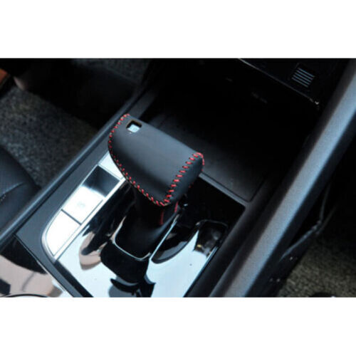 for Hyundai for Elantra 2021-2023 Black Leather Gear Shift Knob Shifter Lever Cover