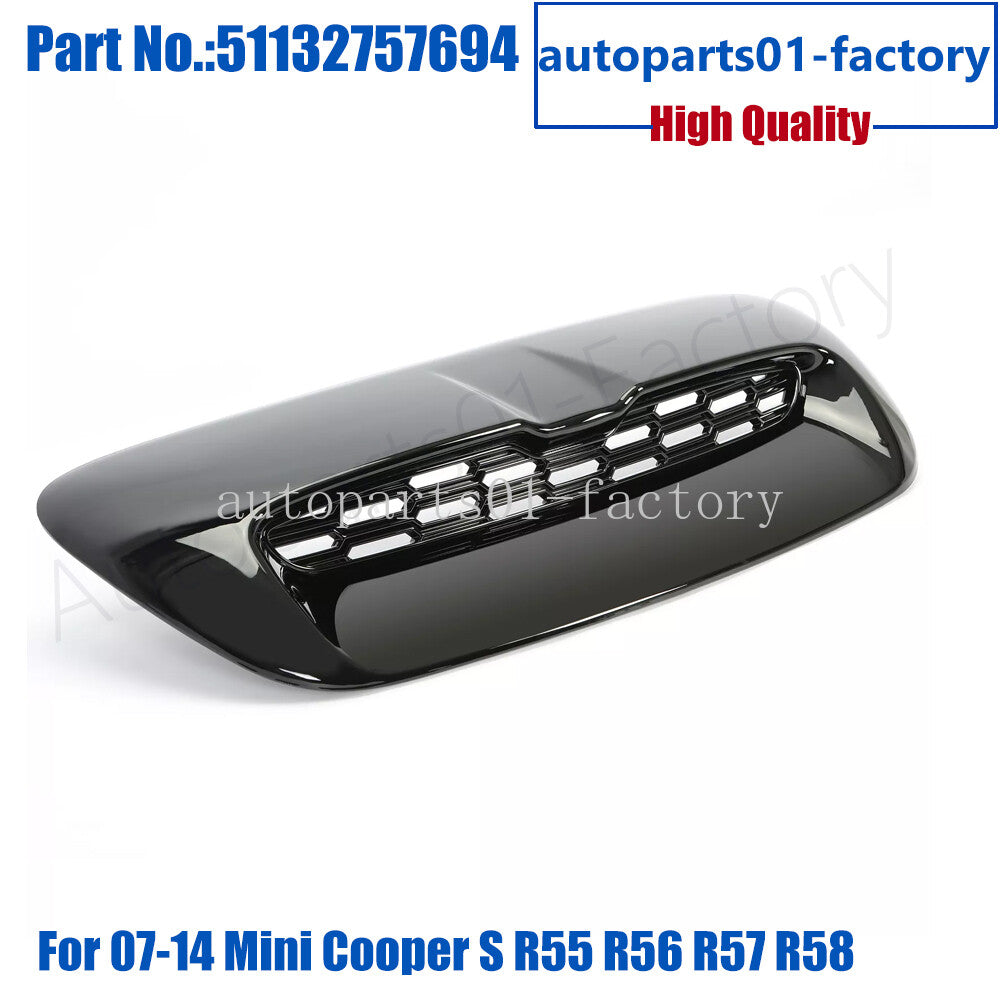 Front Hood Air Intake Vent Scoop Fit For 2007-14 for Mini Cooper S R55 R56 R57 R58