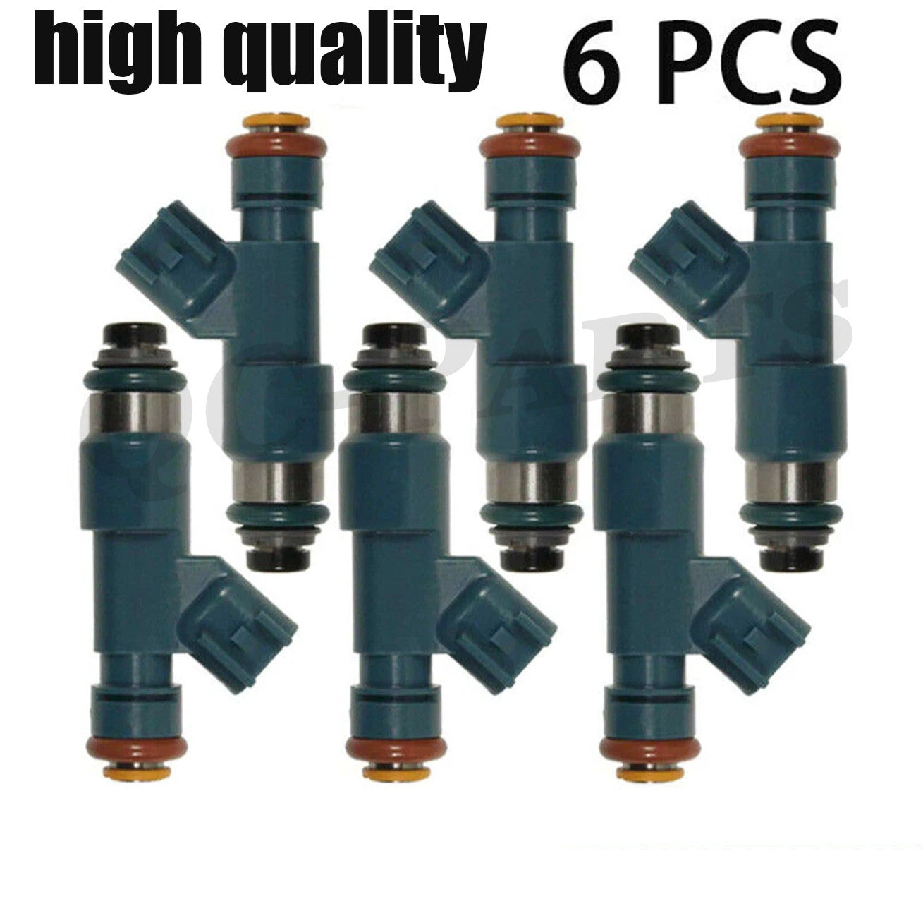 6-piece fuel injector kit for Volvo S80, V70, XC60, XC70, XC90 3.2L L6 (6-piece set, 307775010)
