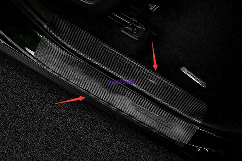 for Toyota Highlander/Kluger 20-23 Leather Welcome Pedal Door Sill Scuff Sticker
