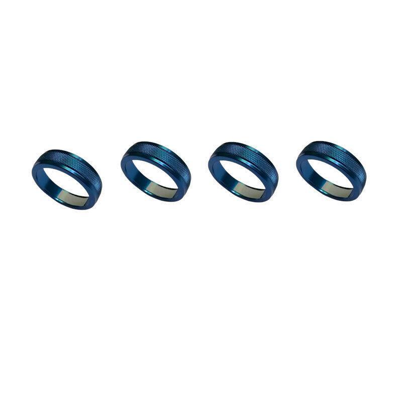 Blue Aluminium Air Conditioning Button Control Ring Trim for Volvo S60 2011-2018